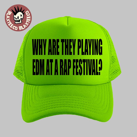 Summer Smash 2026 Festival Merch Why Are They Playing EDM At A Rap Festival Neon Green Trucker Cap Hat