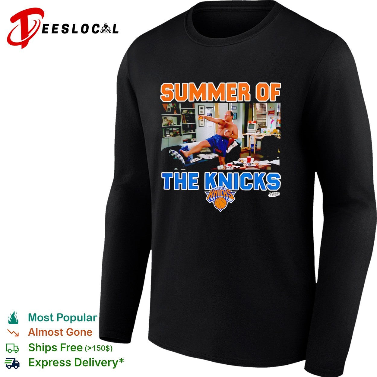 Summer of the Knicks George Costanza Seinfeld New York Knicks NBA Parody shirt