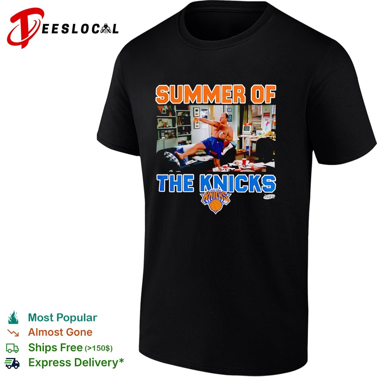 Summer of the Knicks George Costanza Seinfeld New York Knicks NBA Parody shirt