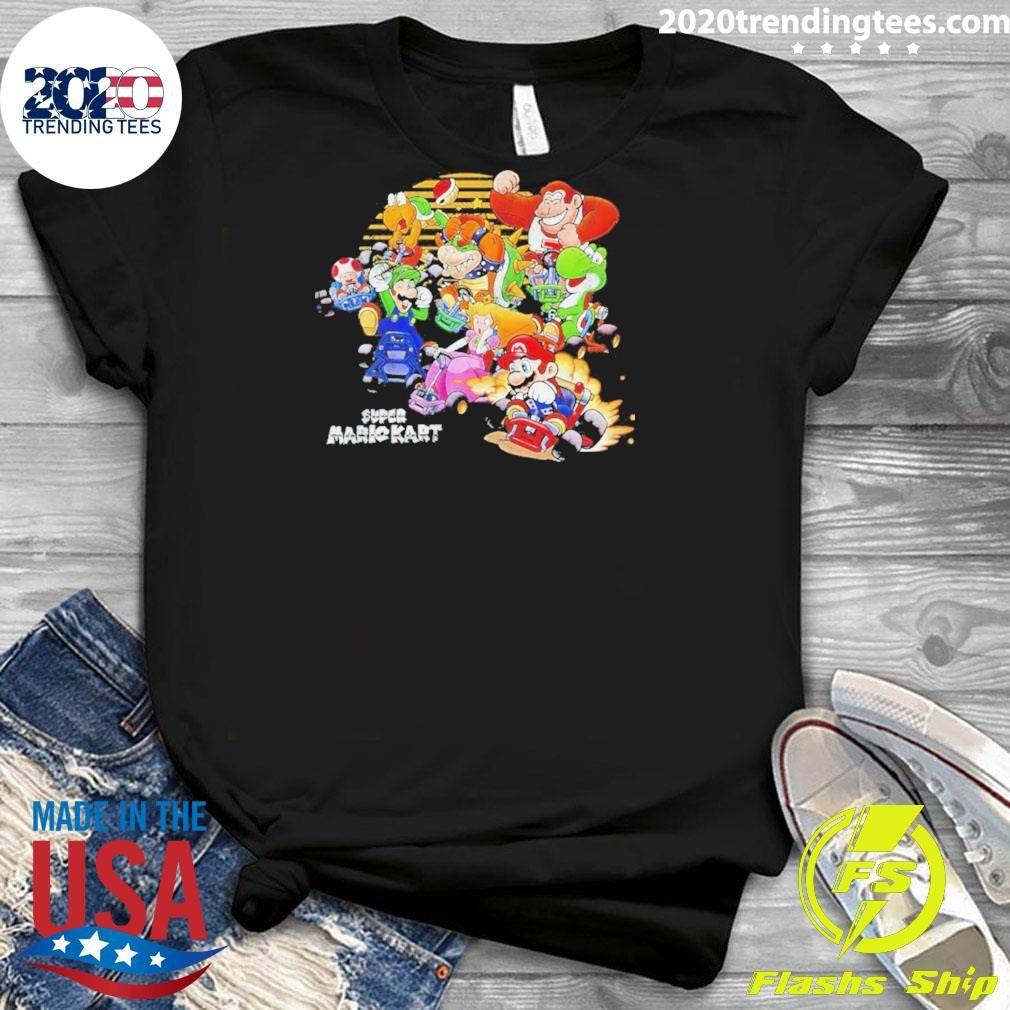 Super Mario Kart Sunset Racing Group Shirt