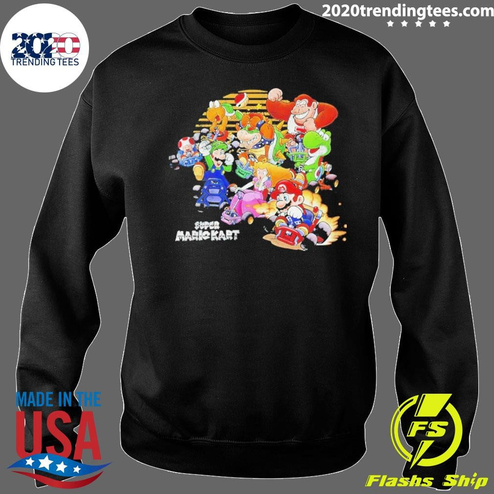 Super Mario Kart Sunset Racing Group Shirt
