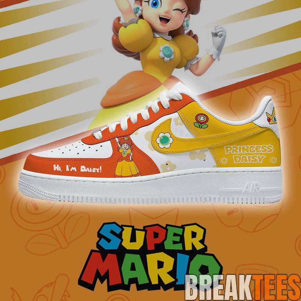 Super Mario Princess Daisy Special Edition AF1 Sneaker