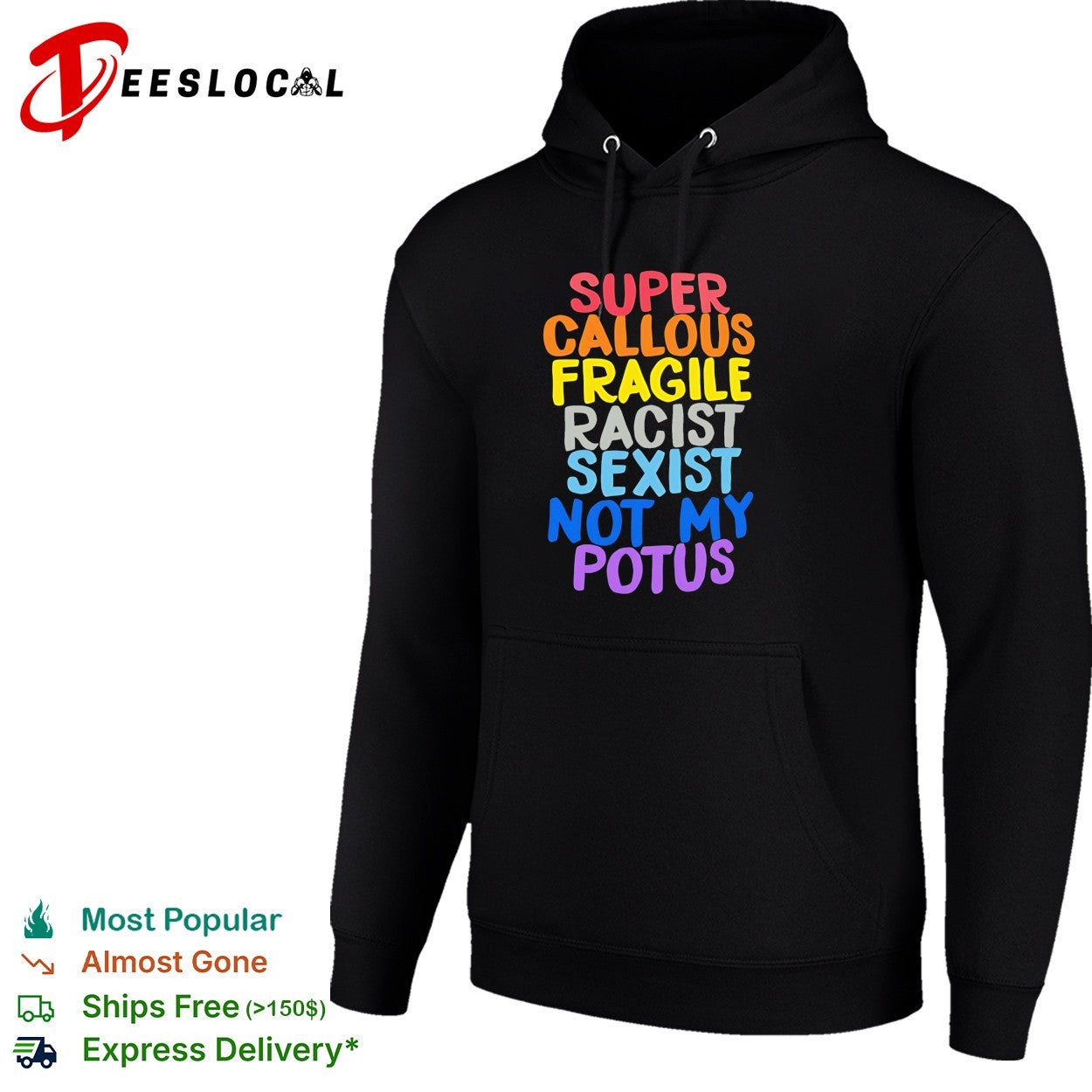 Super callous fragile racist sexist not my potus colorful vintage shirt