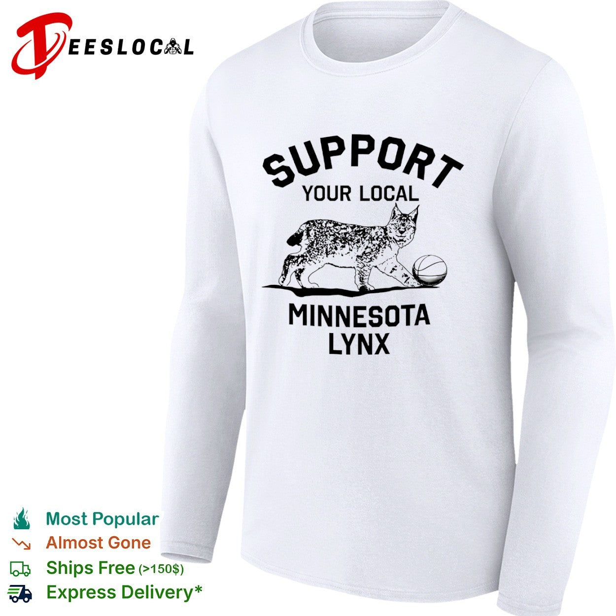 Support Your Local Minnesota Lynx Basketball Animal Mascot shirt