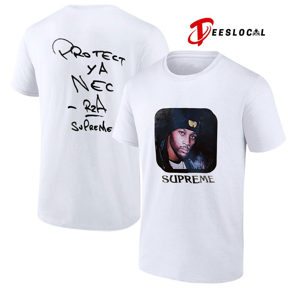 Supreme x Wu Tang Clan RZA protect ya nec graphic shirt