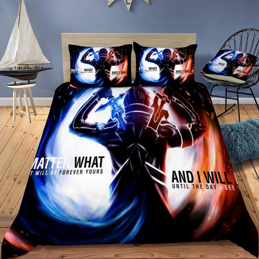 Sword Art Online Bedding Set (Duvet Cover & Pillow Shams)