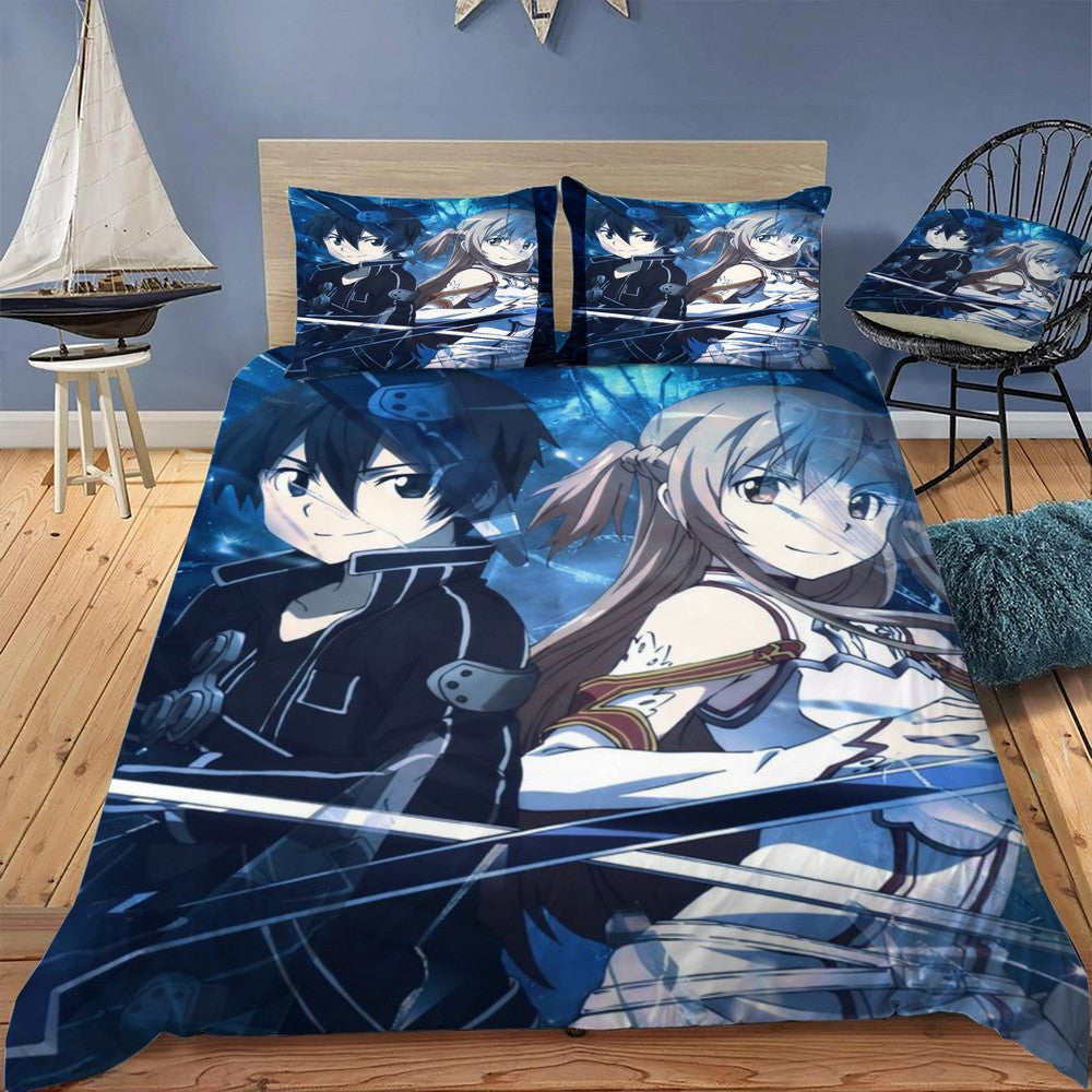 Sword Art Online Kirito Bedding Set (Duvet Cover & Pillow Shams)