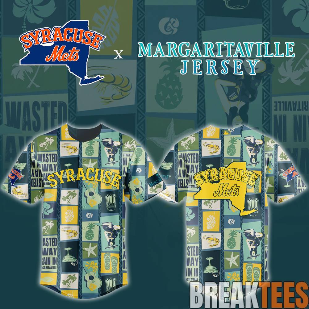 Syracuse Mets Margaritaville Night Baseball Jersey