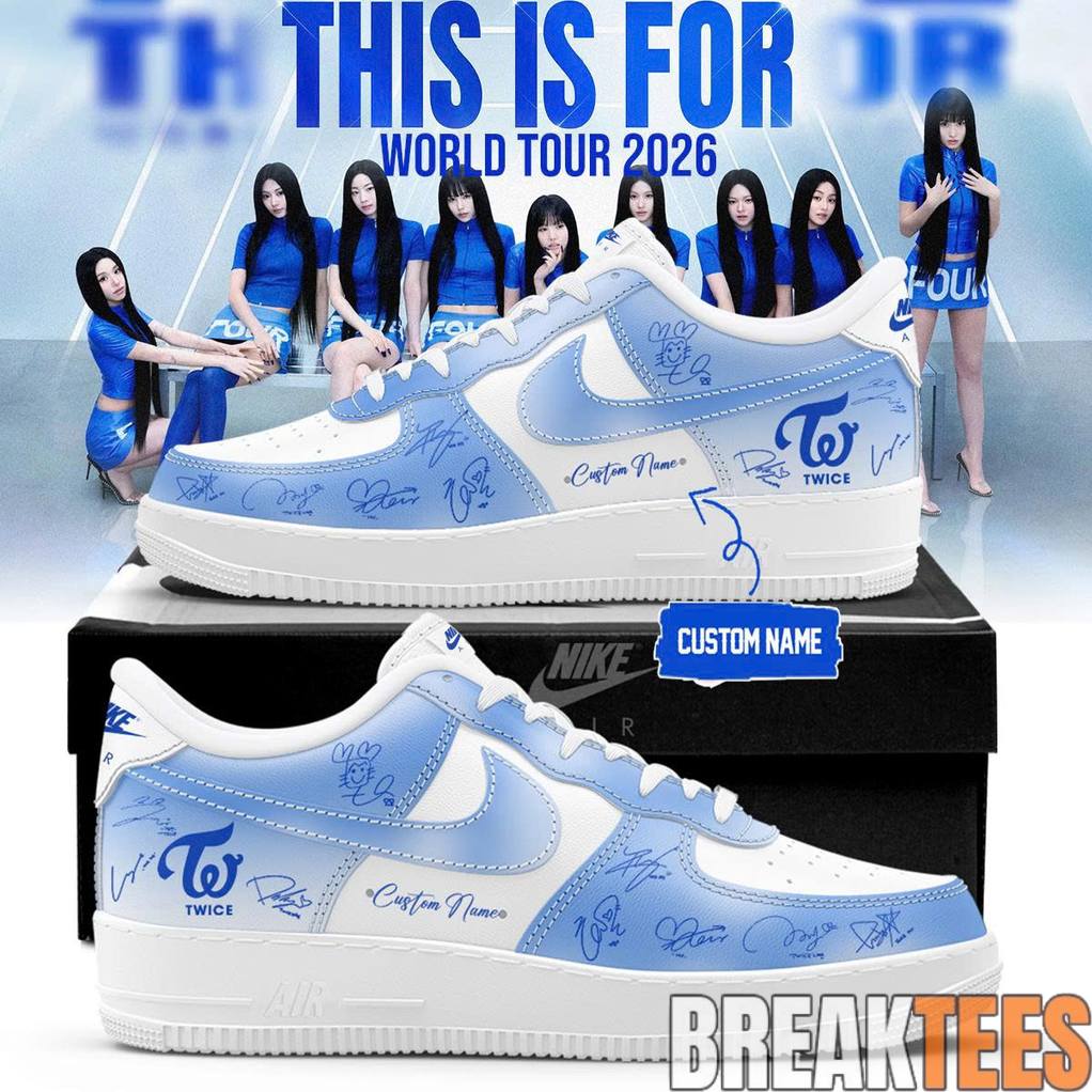 TWICE THIS IS FOR WORLD TOUR 2026 Custom Air Force 1