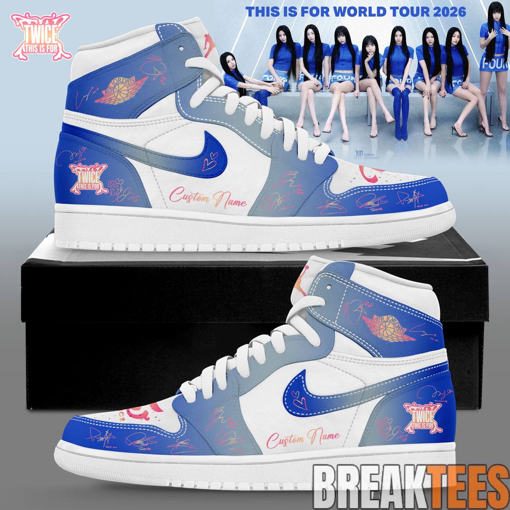 TWICE This Is For World Tour 2026 Signature Custom Air Jordan 1 Shoes