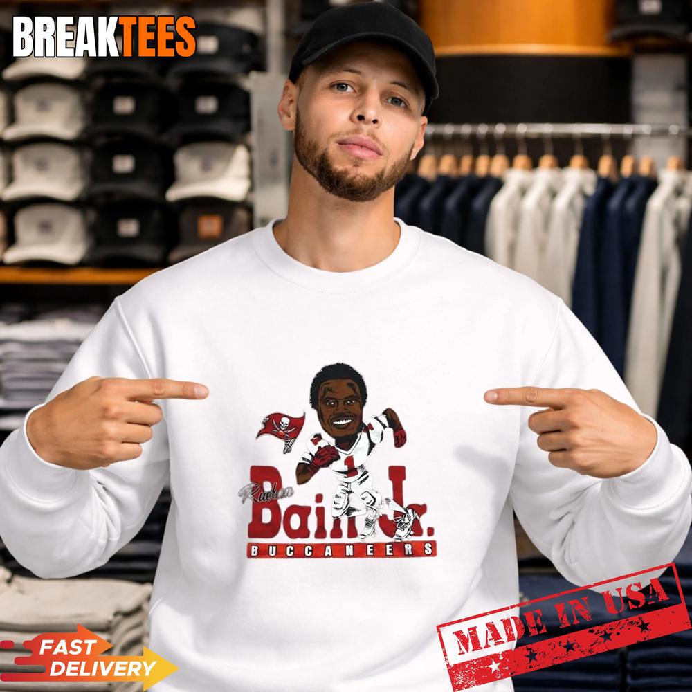 Tampa Bay Buccaneers Rueben Bain Jr NFL Caricature T-Shirt