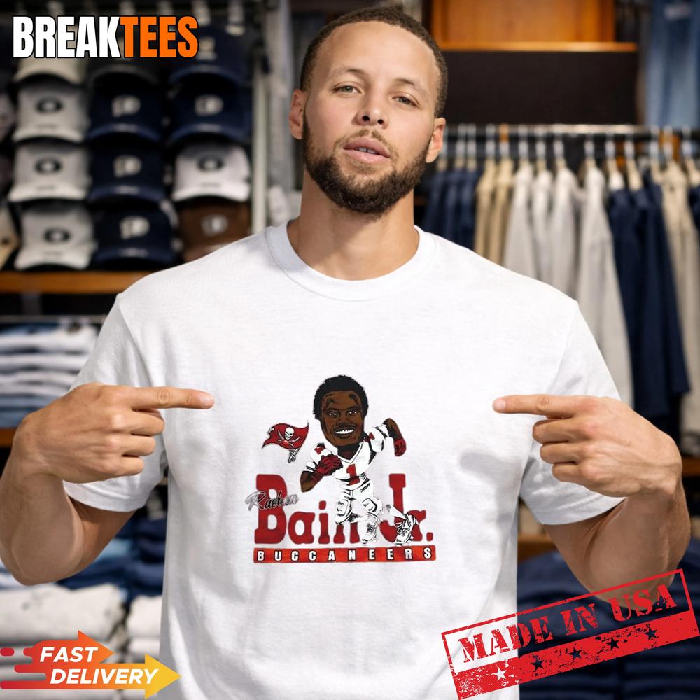 Tampa Bay Buccaneers Rueben Bain Jr NFL Caricature T-Shirt