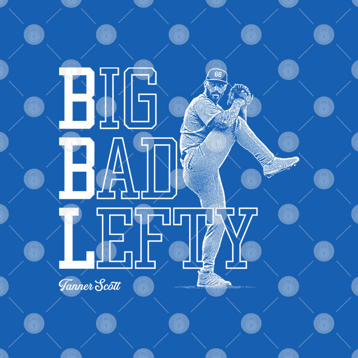 Tanner Scott Big Bad Lefty Los Angeles Dodgers 2026 Debut T Shirt