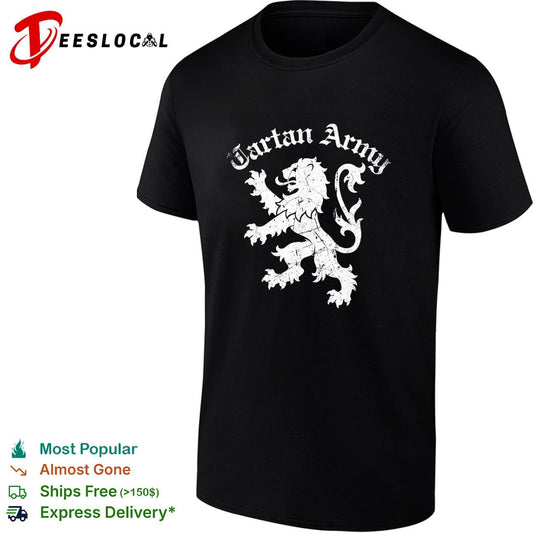 Tartan Army Scotland lion crest badge shirt
