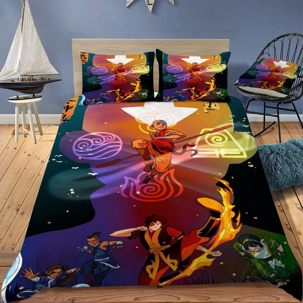 Team Avatar Silhouette Bedding Set (Duvet Cover & Pillow Shams)