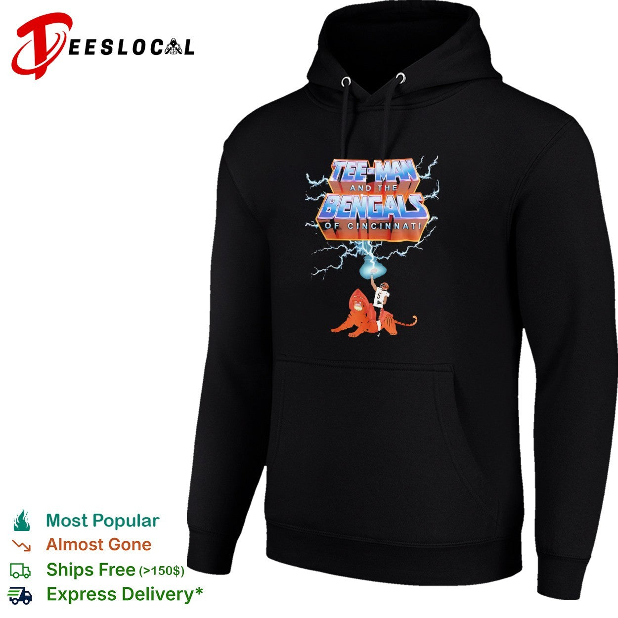 Tee Higgins Cincinnati Bengals NFL Masters of the Universe Tee-Man and the Bengals shirt