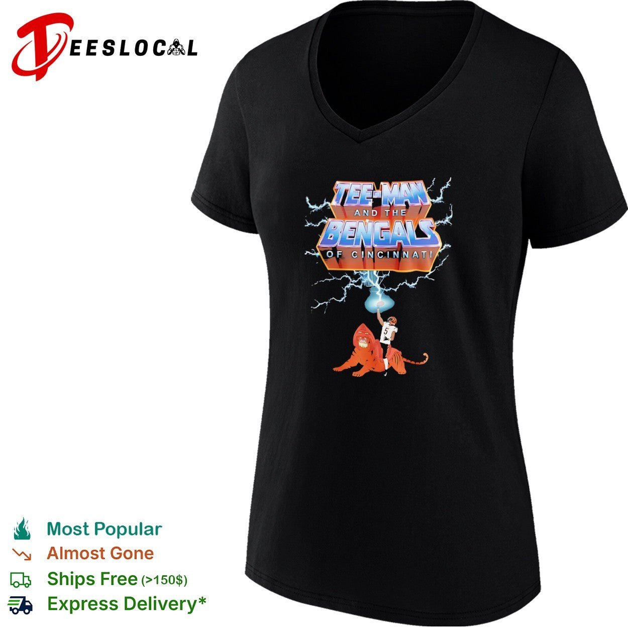 Tee Higgins Cincinnati Bengals NFL Masters of the Universe Tee-Man and the Bengals shirt
