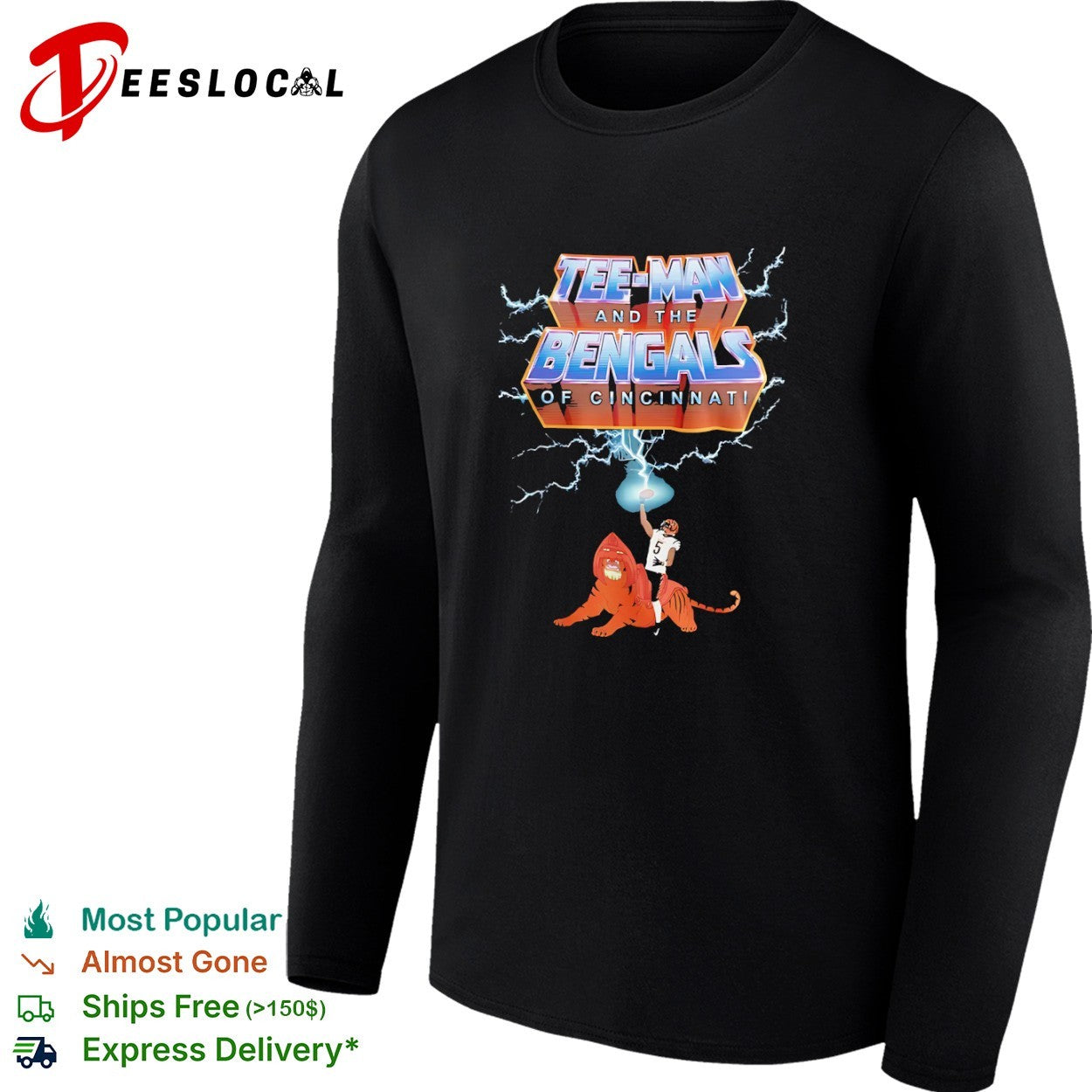 Tee Higgins Cincinnati Bengals NFL Masters of the Universe Tee-Man and the Bengals shirt