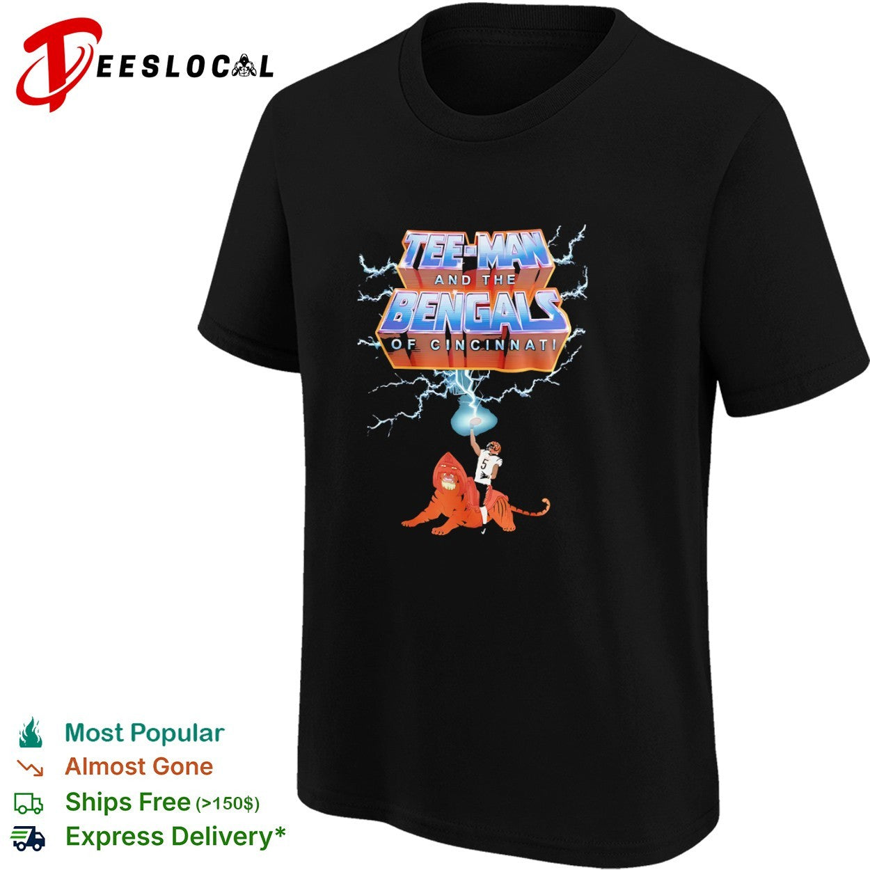 Tee Higgins Cincinnati Bengals NFL Masters of the Universe Tee-Man and the Bengals shirt