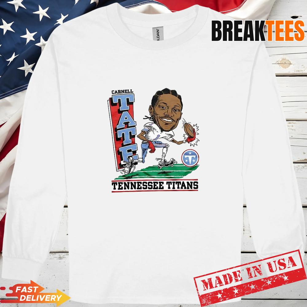 Tennessee Titans Carnell Tate NFL caricature T-Shirt
