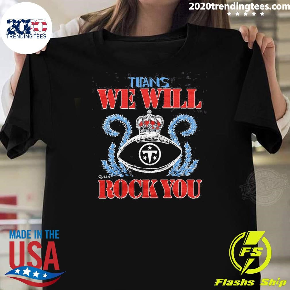 Tennessee Titans NFL 2026 We Will Rock You Schedule Queen Tri-Blend Shirt