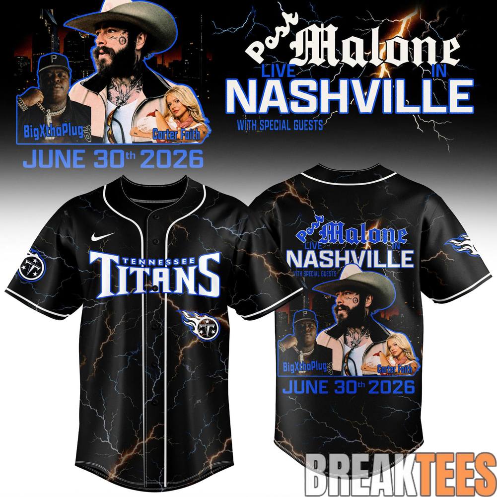 Tennessee Titans x Post Malone Live in Nashville Jersey