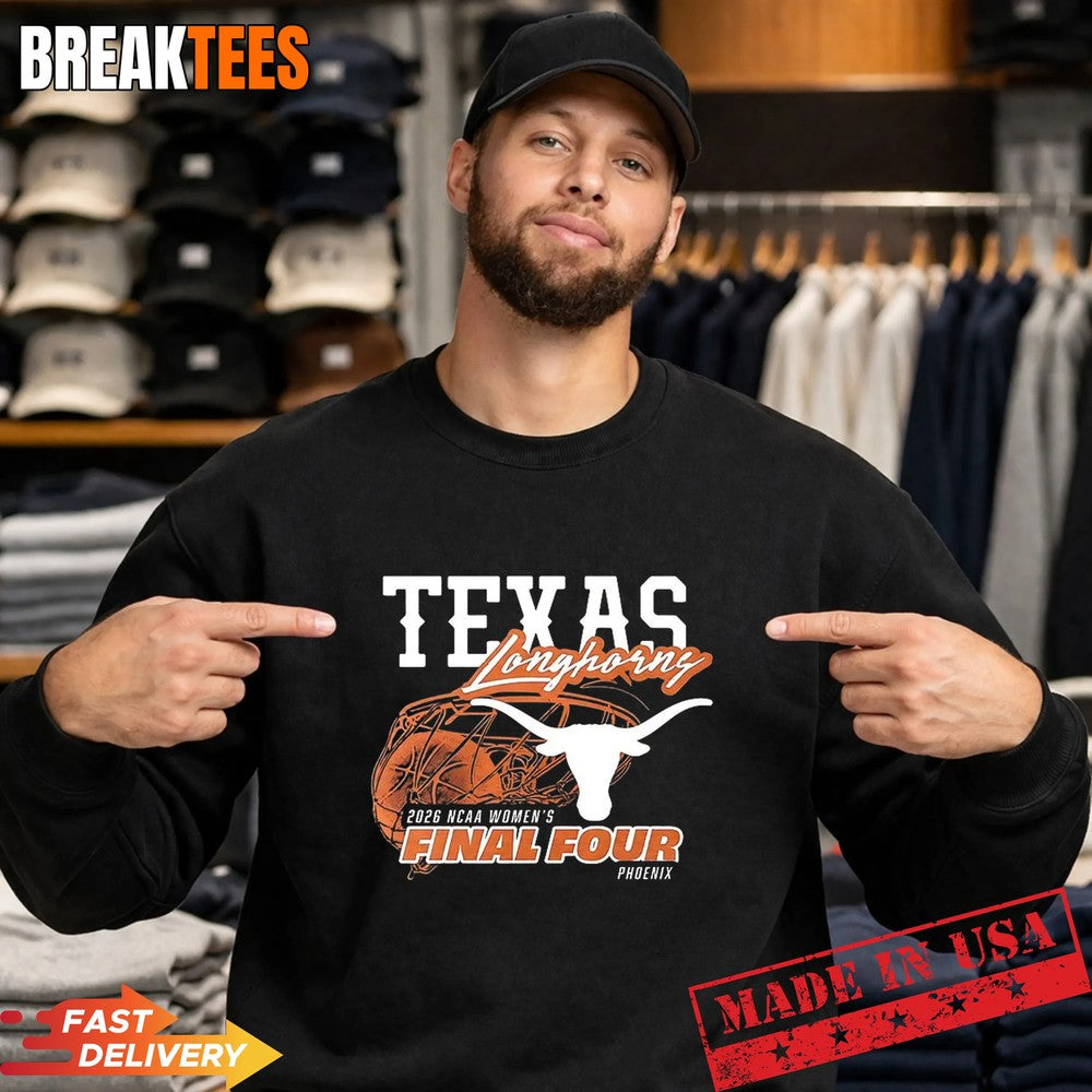Texas Longhorns 2026 NCAA Women’s Final Four T-Shirt