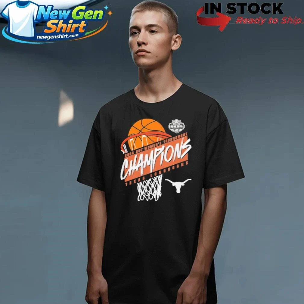 Texas Longhorns Women’s 2026 SEC Women’s Basketball Tournament Champions Shirt