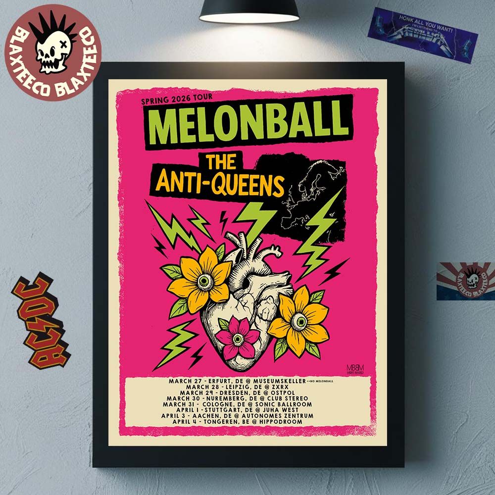 The Anti Queens Spring Europe Tour 2026 Schedule Dates Poster Canvas