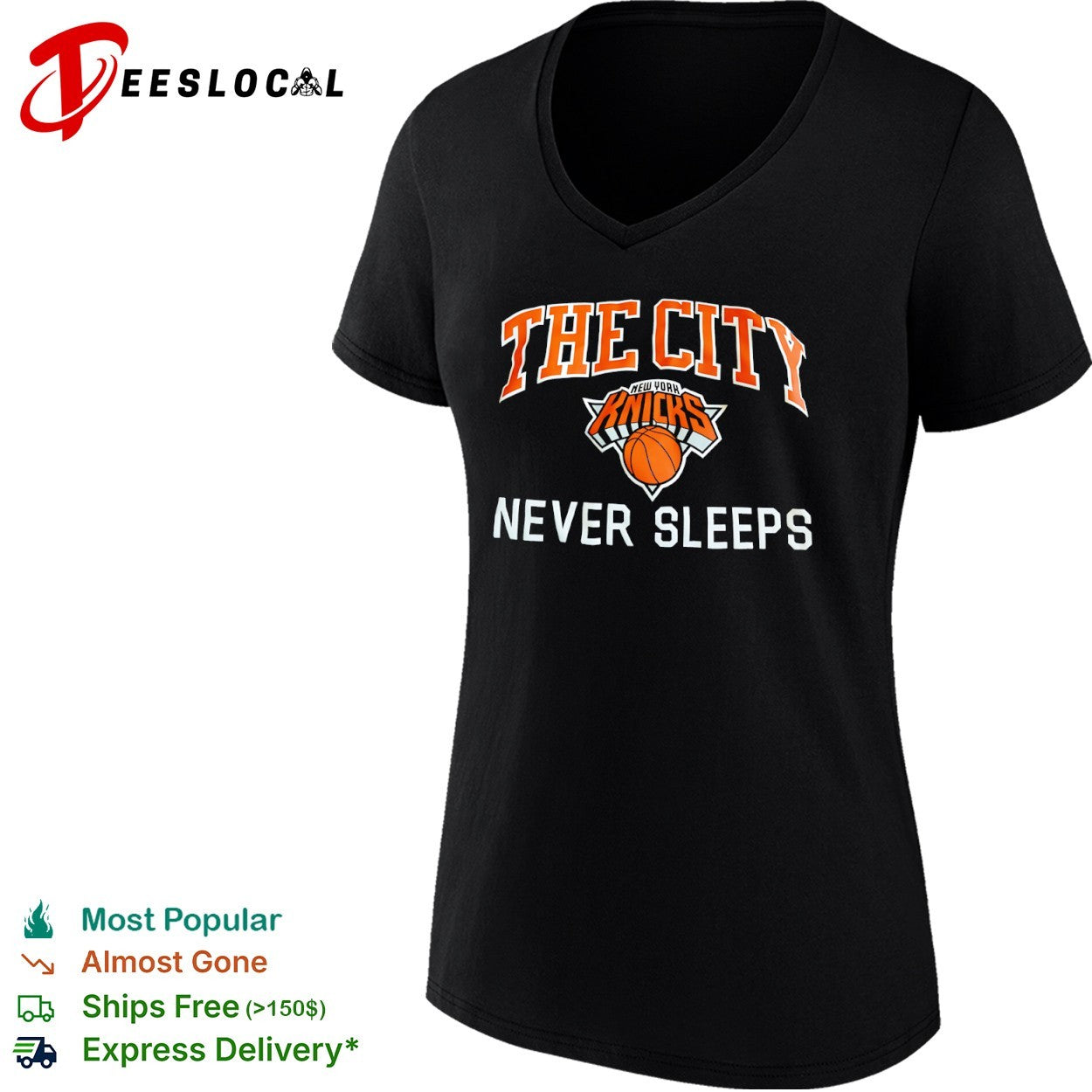 The City New York Knicks Never Sleeps shirt