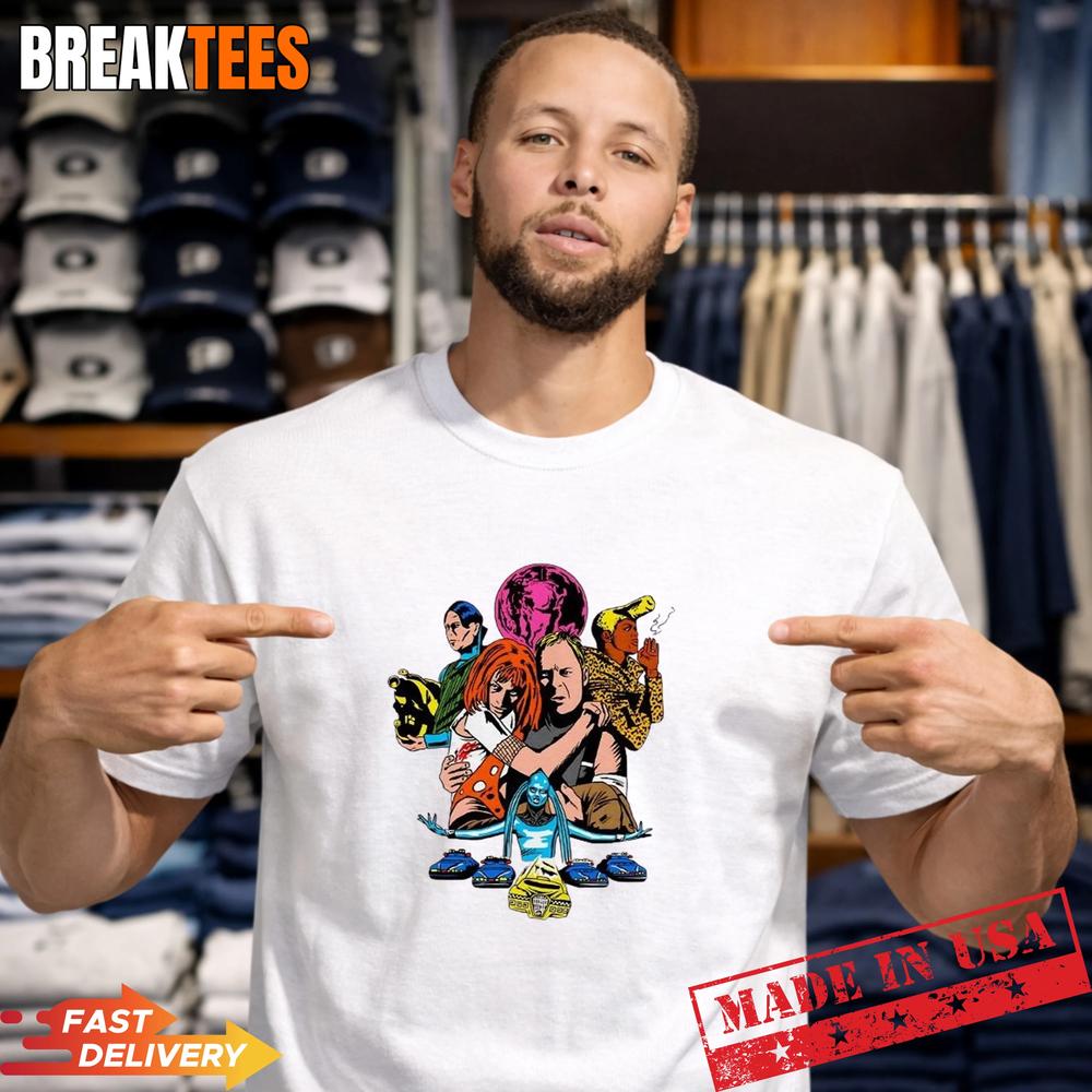 The Fifth Element science fiction film 1997 cartoon shirt