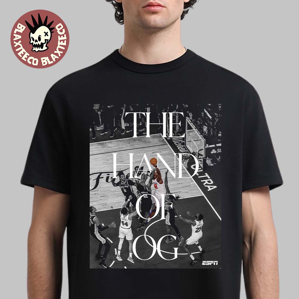 The Hand Of OG OG Anunoby New York Knicks NBA Finals 2026 Vs Spurs T-Shirt