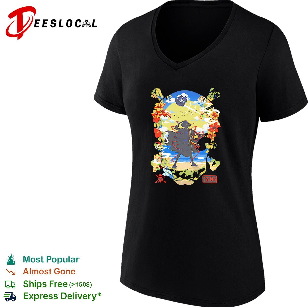 The Hat Pirate Monkey D Luffy from One Piece shirt