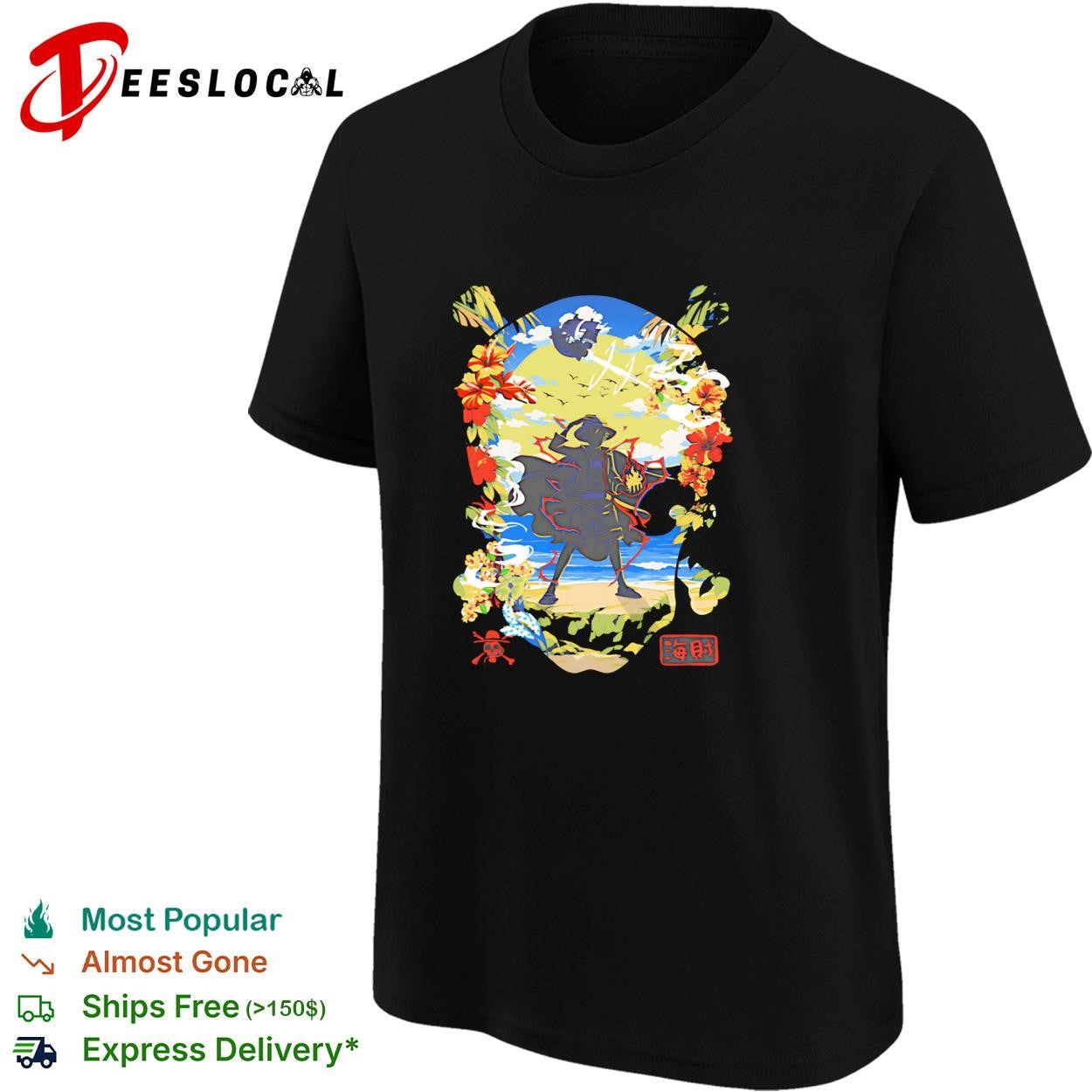 The Hat Pirate Monkey D Luffy from One Piece shirt