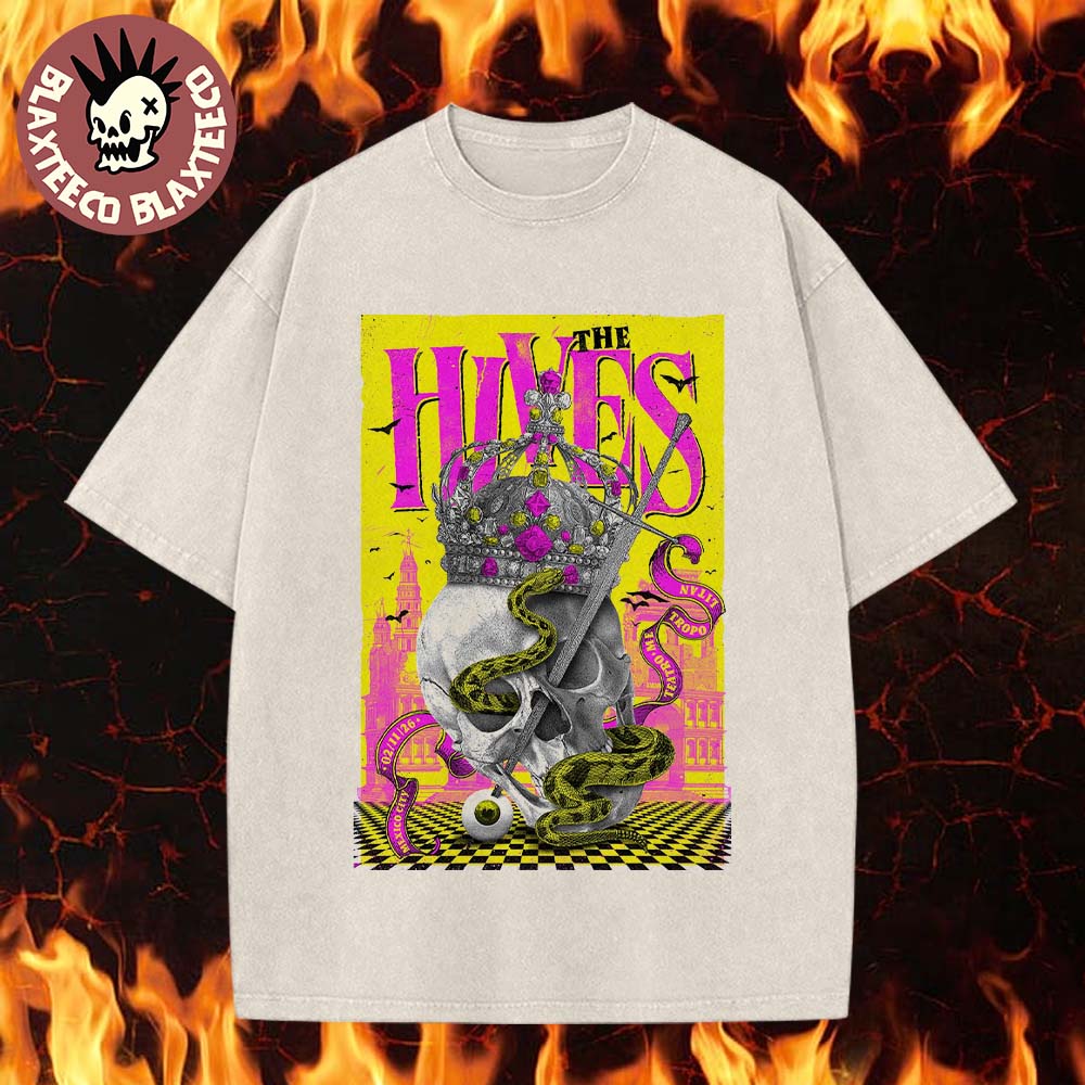 The Hives Mexico City 2026 Event Poster At Teatro Metropolitan On February 11 2026 Retro Washed Tee