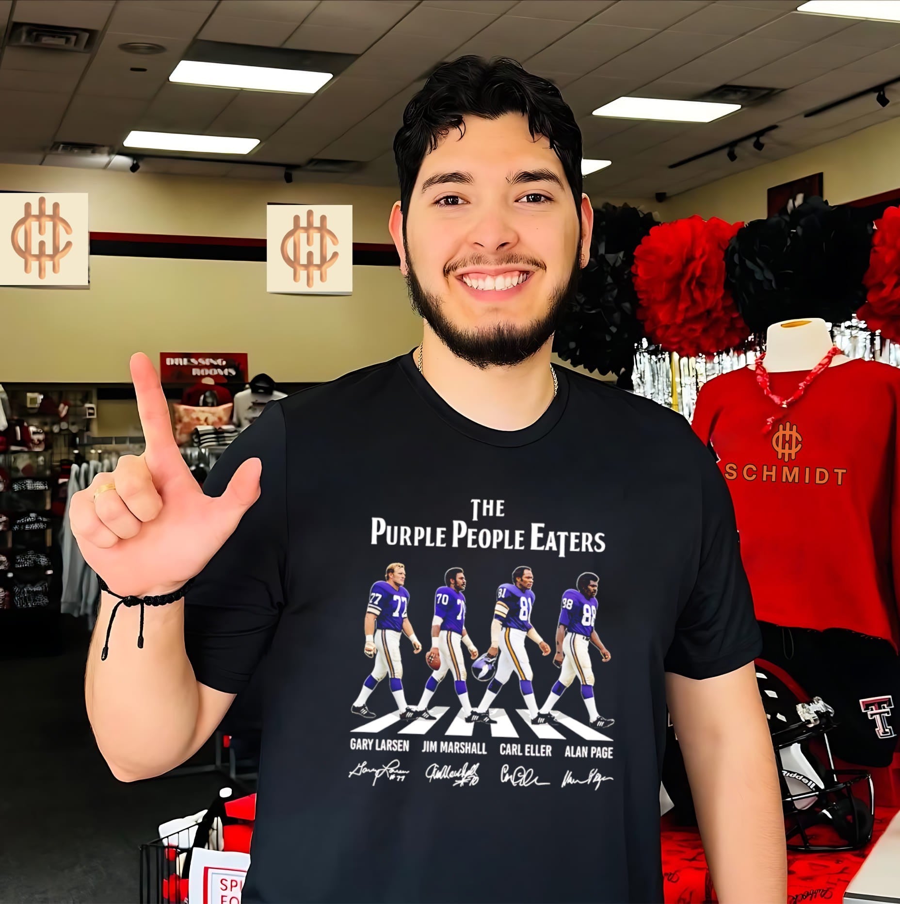 The Minnesota Vikings the Purple People Eaters Abbey Road signature shirt