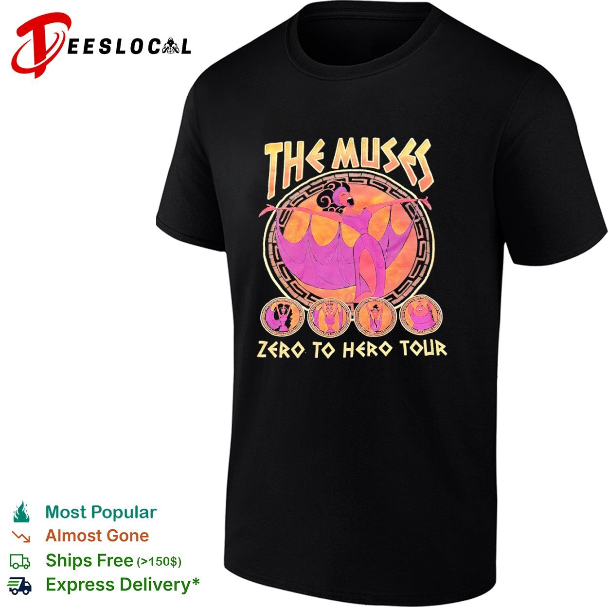 The Muses Zero to Hero Tour Disney Hercules Movie Shirt