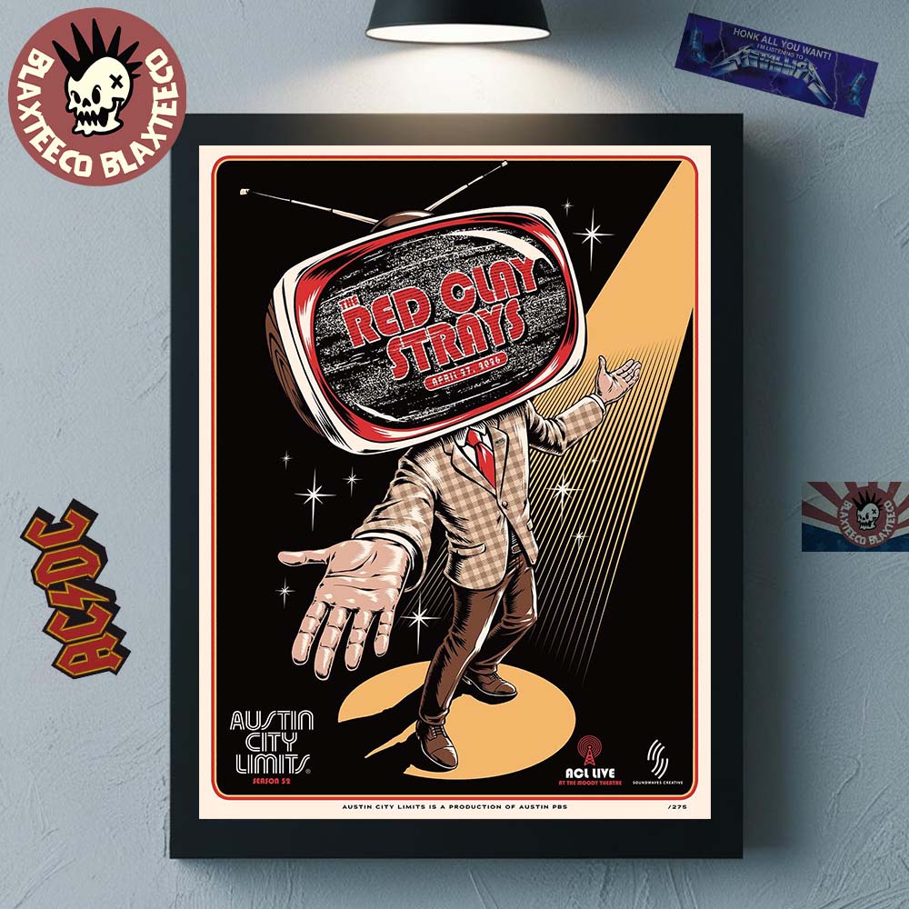 The Red Clay Strays Austin City Limits Season 52 ACL TV Taping Poster On April 27 2026 At The Moody Theater Austin Texas Poster Canvas