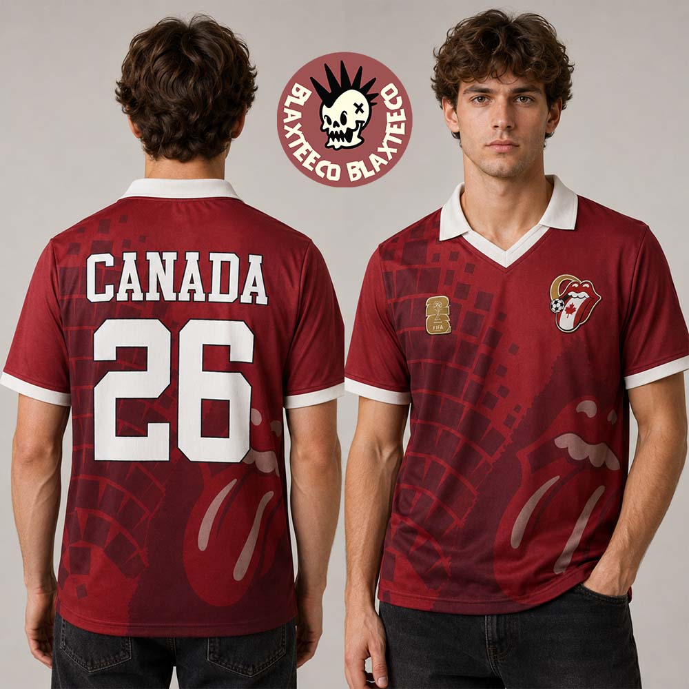 The Rolling Stones x FIFA World Cup 2026 Canada Soccer Jersey