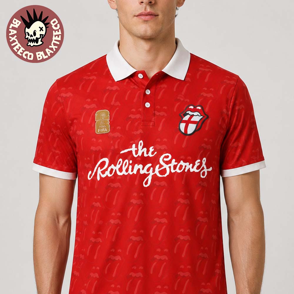 The Rolling Stones x FIFA World Cup 2026 England Football Jersey
