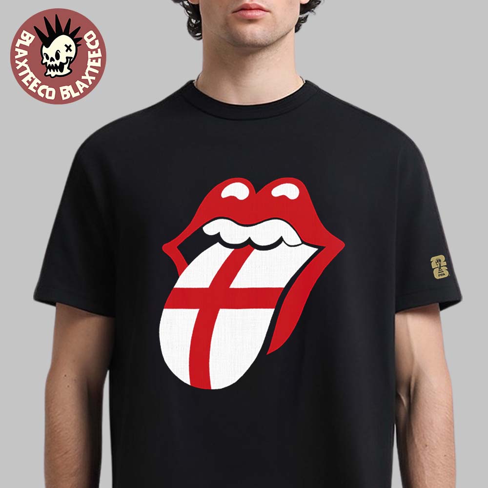 The Rolling Stones x FIFA World Cup 2026 England Headliner Lick Logo T-Shirt