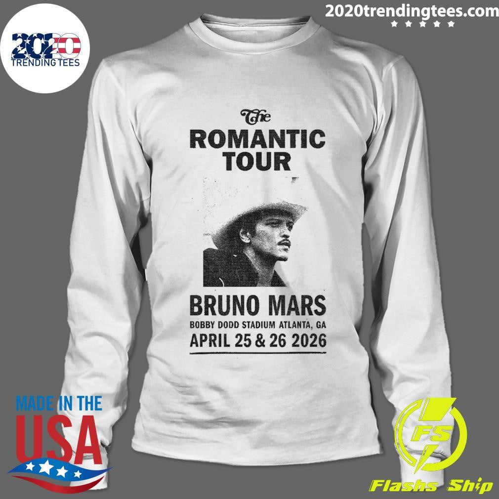 The Romantic Tour Bruno Mars Rogers Stadium From May 23 To 30 2026 Shirt