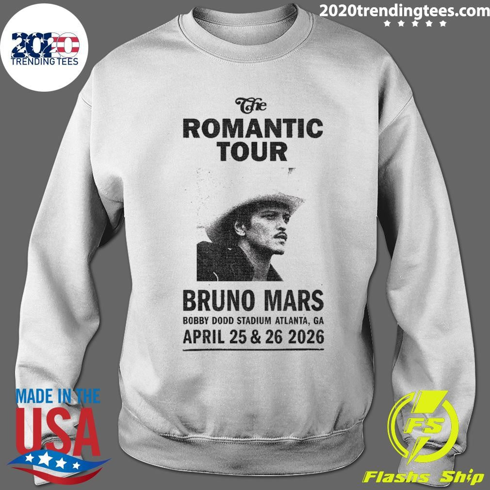 The Romantic Tour Bruno Mars Rogers Stadium From May 23 To 30 2026 Shirt