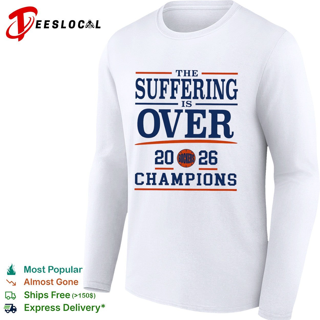 The Suffering is Over 2026 Champions New York Knicks Basketball Team shirt