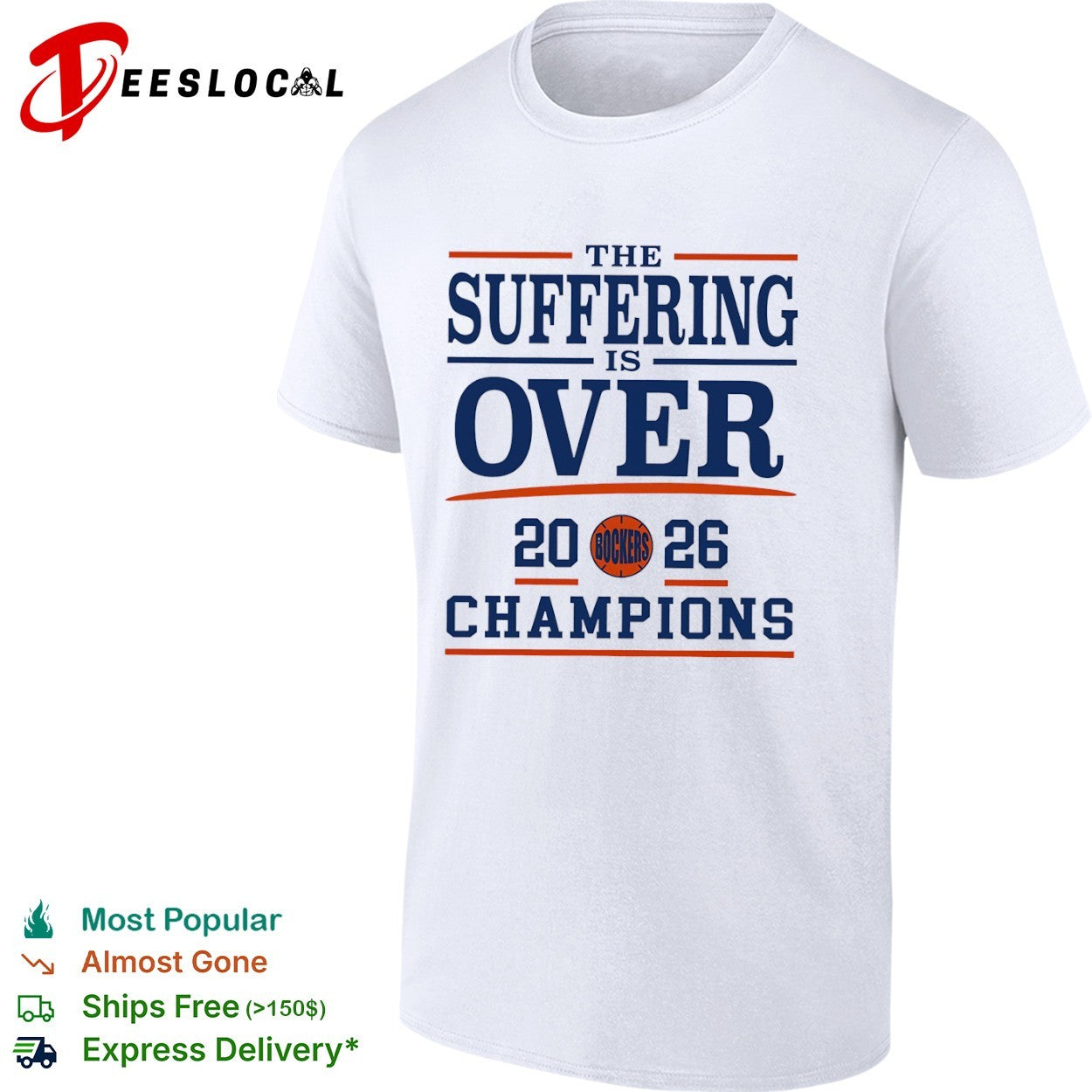 The Suffering is Over 2026 Champions New York Knicks Basketball Team shirt