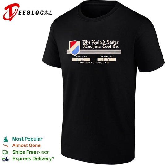 The United States Machine Tool Co model V2 Ohio vintage badge shirt