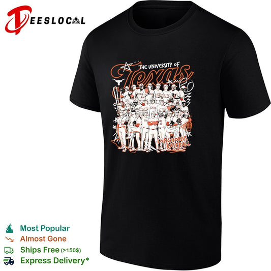 The University of Texas Longhorns Baseball Team Roster Texas Longhorns NCAA shirt
