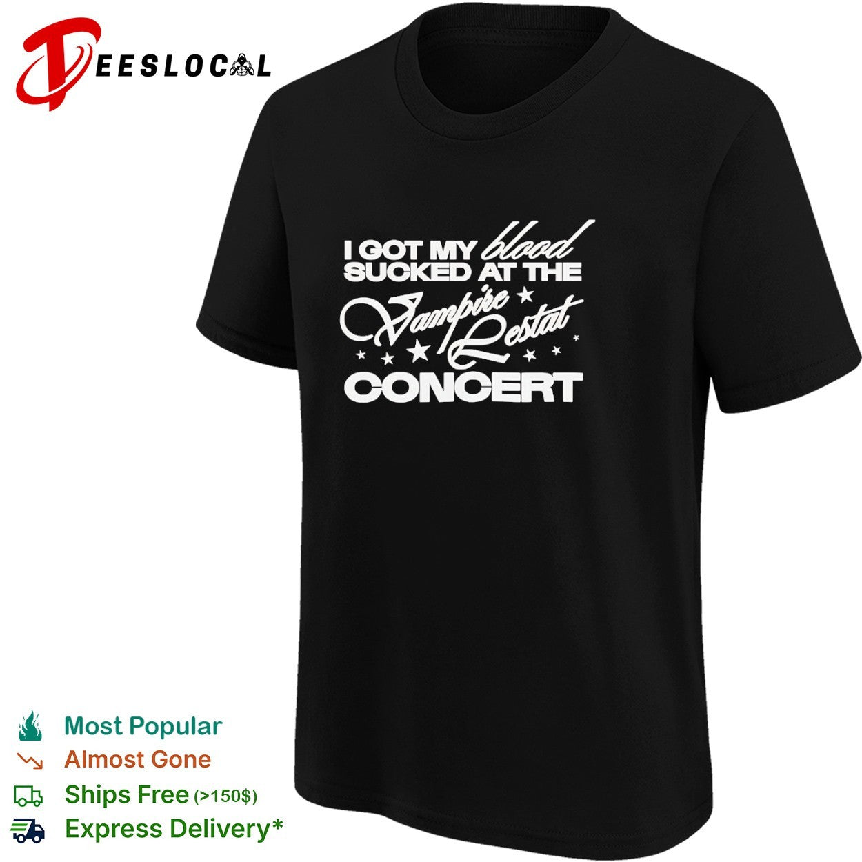 The Vampire Lestat I got my blood sucked at the Vampire Lestat concert shirt