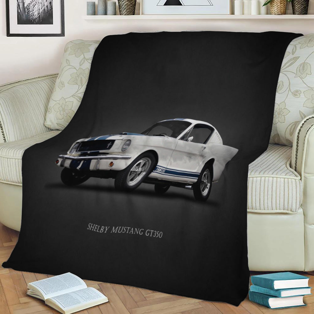 The 1965 Shelby GT350 Fleece Throw Blanket