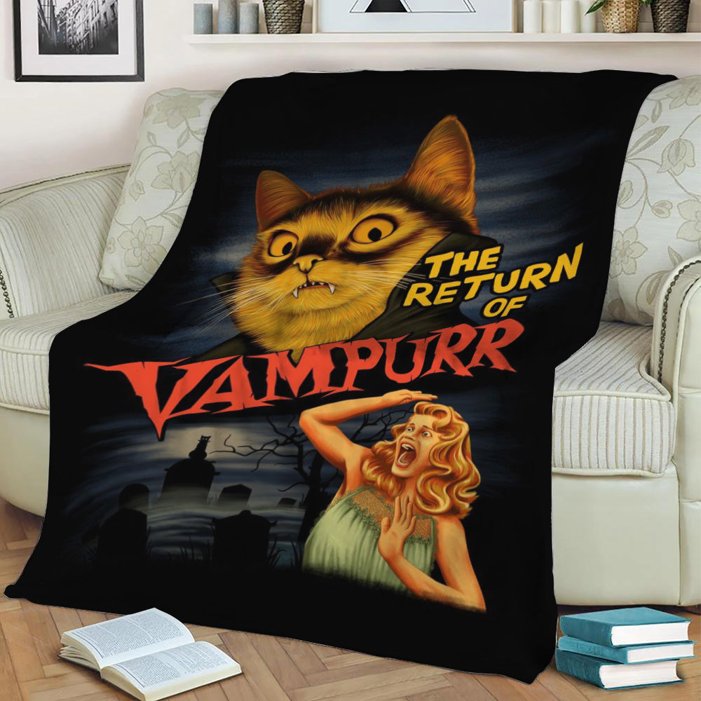 The Return of Vampurr Fleece Throw Blanket
